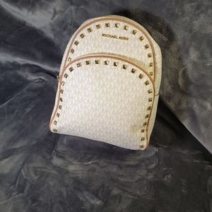 MICHAEL KORS MEDIUM BACKPACK WITH GOLD STUDS